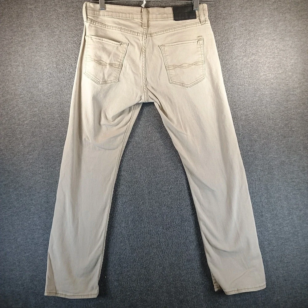 Levis Denizen 232 Slim Straight Fit Jeans Mens 30x30 Tan Beige Pockets‎ Zipper